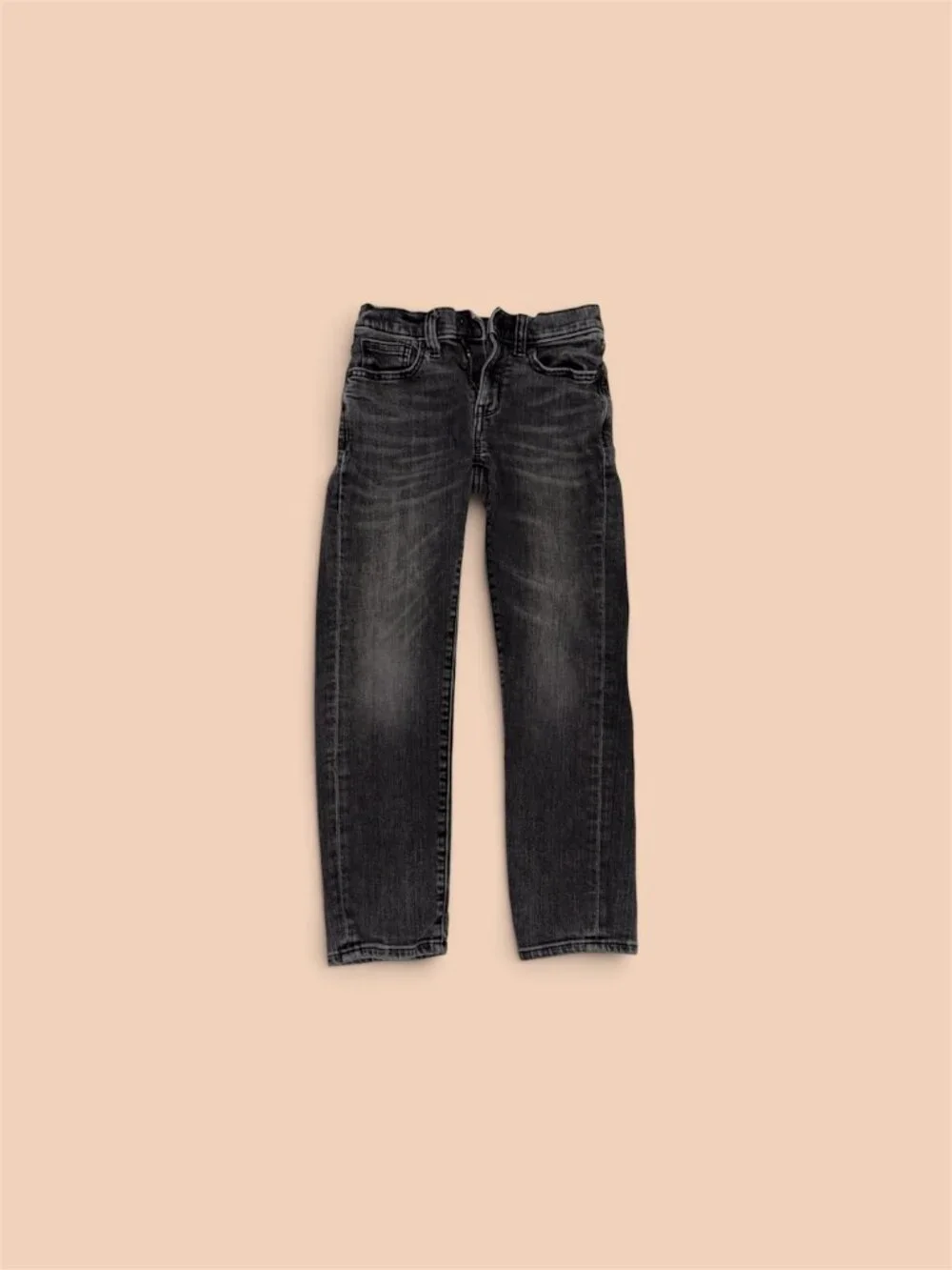 Old Navy 360 Stretch Slim Built-In Tough Boys Jeans Black Wash Size 8 EUC